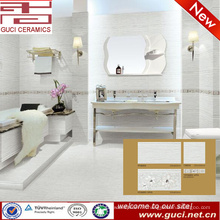 carreaux de mur et de plancher de porcelaine de décoration magnifique pour la conception de salle de bains